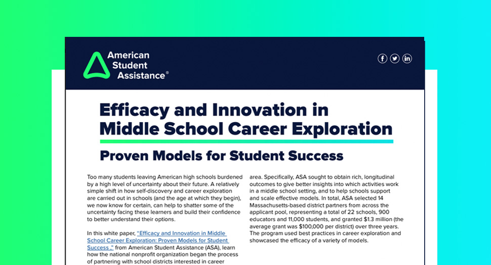 Efficacy And Innovation In Middle School Career Exploration: Proven Models For Student Success