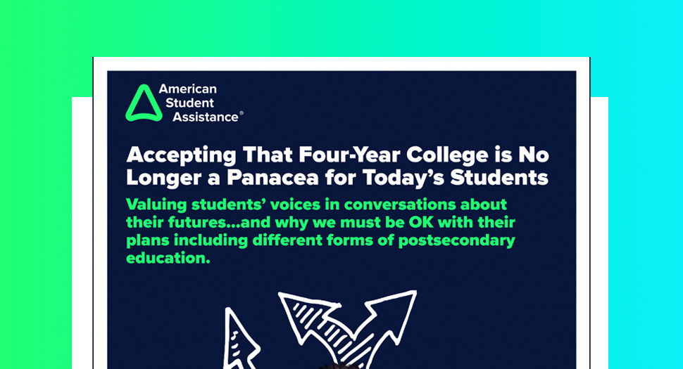 Accepting That Four-Year College Is No Longer A Panacea For Today’s Students