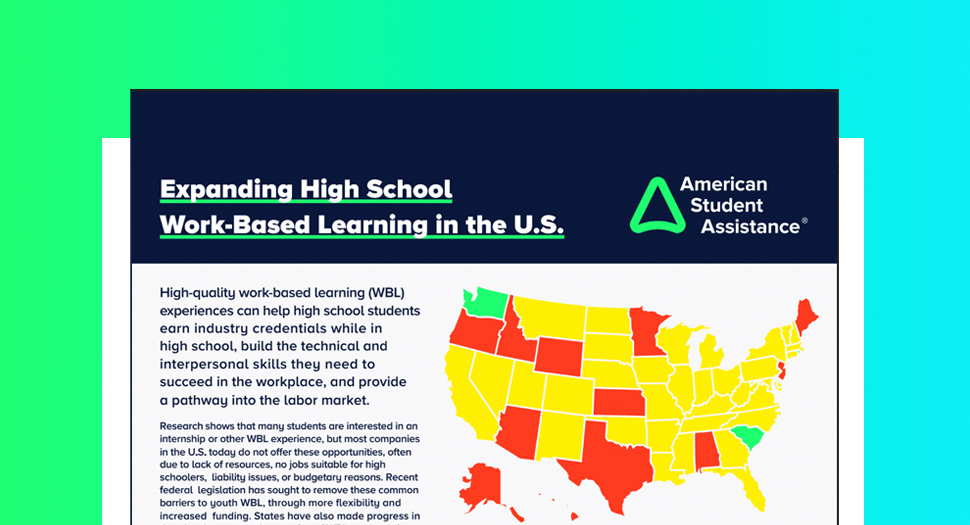 Working To Learn And Learning To Work: A State-By-State Analysis Of High School Work-Based Learning Policies